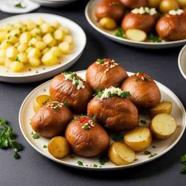 Свиные ножки с картофелем
